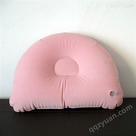 充气旅行枕 按压式自动充气U型枕头旅行护颈椎脖枕 便携充气枕