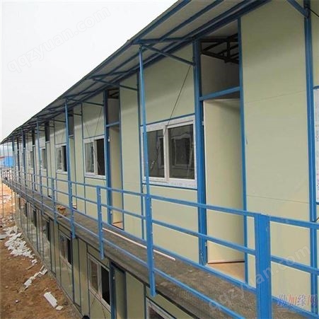 两层框架活动房 K式彩钢房 彩钢板房每平米价格