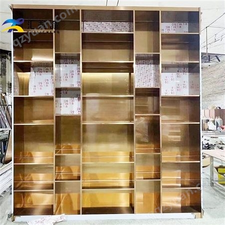 佛山厂家定制不锈钢钢板柜 金色不锈钢柜可定制尺寸