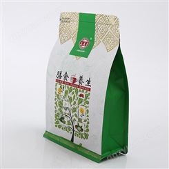 彩色印刷自立拉链袋 众恒塑业 茶叶瓜子食品包装袋 自立拉链开窗八边封袋