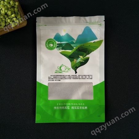 绿茶包装袋 茶叶包装袋定制厂家 山东彩印包装 食品包装袋价格