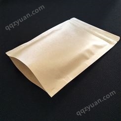 开窗牛皮纸食品袋定制  八边封牛皮纸铝箔袋 茶叶袋 自立自封袋