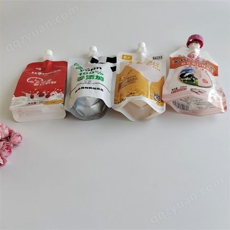 豆浆包装袋 早餐豆浆袋 自立自封吸嘴袋定制 苹果泥番茄酱铝箔吸嘴袋批发 现磨豆浆袋
