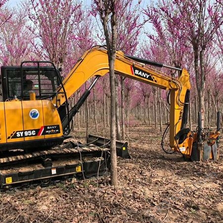 惠鑫供应园林苗木移栽机挖掘机用7-13T高频振动土球挖树机CQ600