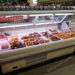 雪迎商用曲面熟食服务柜展示柜熟食小菜展示超市服务柜玻璃门柜