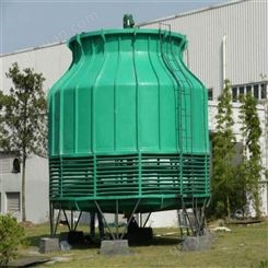 绿色冷却塔外壳 300吨耐高温工业型玻璃钢冷却塔 春田环保 来图定制