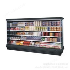 雪迎商用风幕柜水果酸奶保鲜柜烧烤串串点菜柜商用超市冷藏柜 立式风幕柜