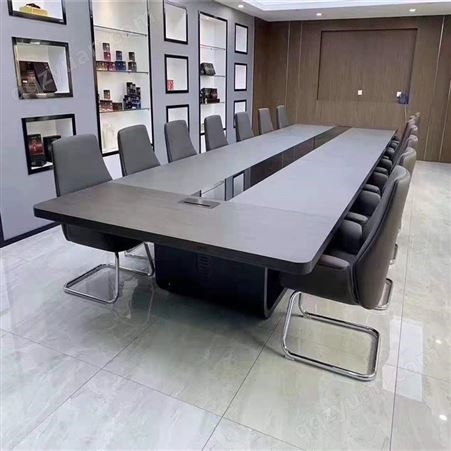 会议桌长桌 加厚会议室大型长条桌会议桌椅  北京办公家具