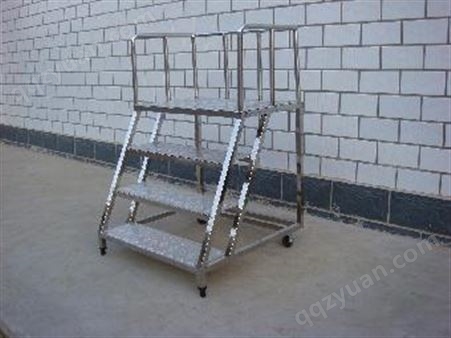 万顺飞龙 供应优质不锈钢移动上料梯 304不锈钢移动上料梯生产厂家定做