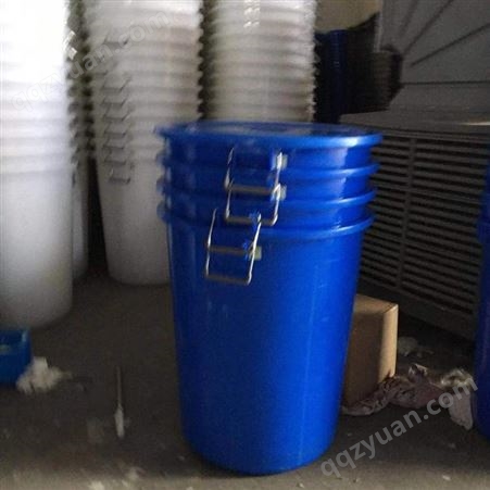 跨境专用 直销160L白色蓝色手提铁柄塑料水桶厨余垃圾桶