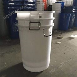 跨境专用 直销160L白色蓝色手提铁柄塑料水桶厨余垃圾桶