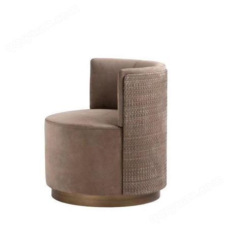 鼎富金属DF603单人沙发围椅 简约沙发椅 时尚梳妆椅 售楼部休闲椅