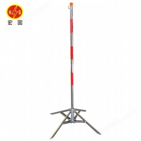 宏铄电力不锈钢电力围栏支架 警示带围网支架 1.2米伞式围栏支架