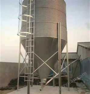 定做镀锌板料塔 养殖饲料自动化料塔 大容量养鸡猪料塔