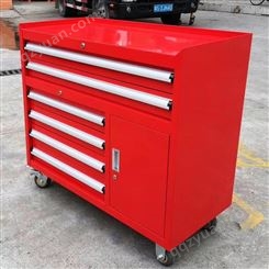 ​供应工具车重型工具柜 6抽铁质工具车 定置管理工具车