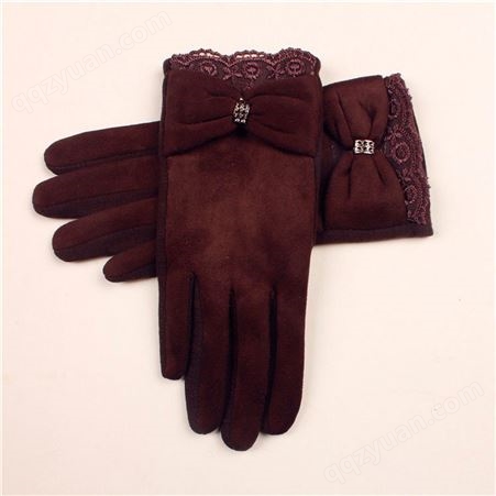 东弘生产 触屏保暖手套 麂皮绒手套 全指麂皮手套