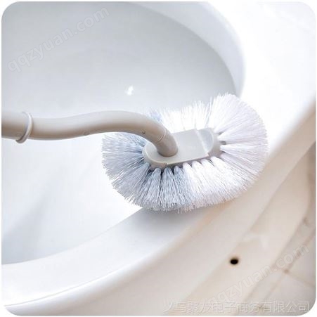 卫生间清洁创意软毛洁厕刷E436居家弯曲塑料长柄马桶刷
