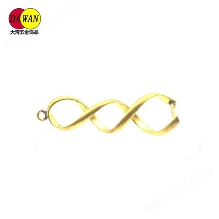 螺旋型双用小饰品 耳环吊坠双用 金色电镀三层螺旋吊坠耳环