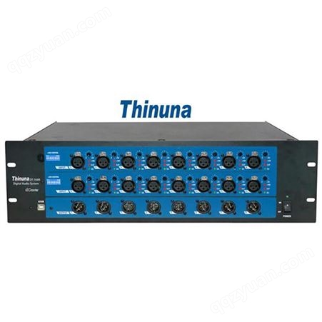 Thinuna DT-168R 16进8出DANTE机柜式接口箱