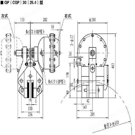 气动制动器CQP30-D气动钳盘式制动器 焦作市金箍制动器经