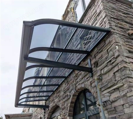 铝合金框架雨棚 家用透明遮雨棚