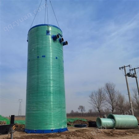 利安玻璃钢一体化泵站 智能农田灌溉用一体化泵站供水系统
