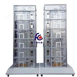 楼宇多层电梯仿真模型 FCDT-2型六层透明仿真双联教学电梯模型客梯