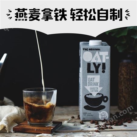 咖啡大师燕麦奶批发 无糖植物蛋白 咖啡店专用 奶茶制作 深圳配送