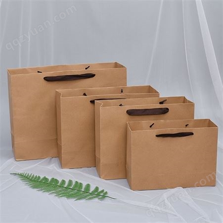 加厚纸袋 牛皮纸纸袋 购物手提袋销售 纸袋定制批发厂家 覆膜纸袋包装