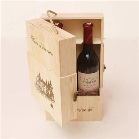 六瓶装木制酒盒 实木酒盒 品种规格齐全 晨木