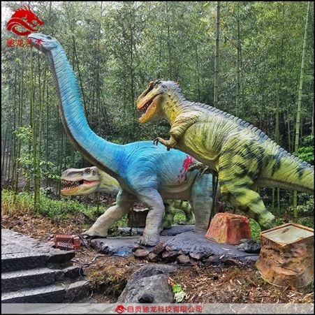 仿真恐爪龙伶盗龙室外防雨大型软体橡胶恐龙模型定制活体仿生恐龙儿童主题乐园公司