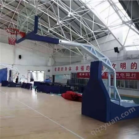 壁挂篮球架 休闲篮球架 体育馆液压篮球架河北元鹏