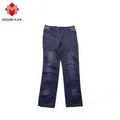 广州扎古米 旧衣服外贸出口英国 东南亚出口批发男牛仔裤二手