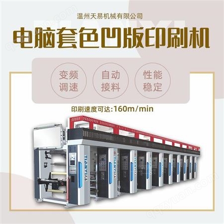 浙江天易 高速电脑凹版印刷机 薄膜印刷机