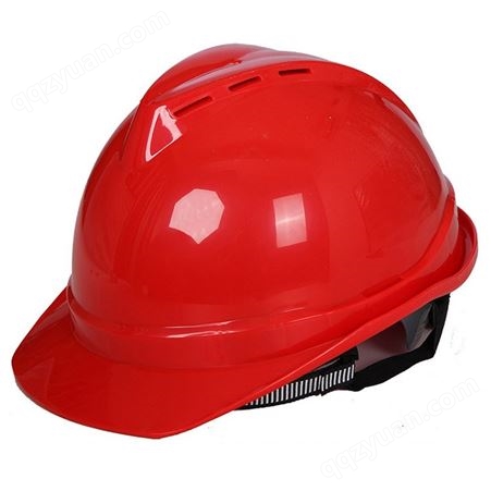 汛辰ABS加厚防砸安 全帽 V型带透气孔防护帽 建筑防护头盔