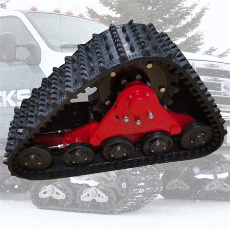 沙滩车防滑橡胶履带轮雪地防滑三角履带总成半链轨价格