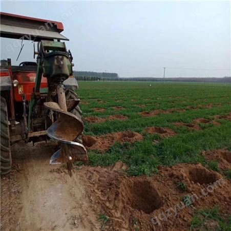 农用挖坑机 拖拉机带螺旋打坑机 园林种树立柱 沙土地打孔机