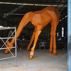 绿野仙踪 不锈钢长颈鹿雕塑定做 镜面雕塑定做厂家 不锈钢石头