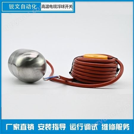 锐文PP浮球液位开关 不锈钢电缆式浮球开关 液位报警  可定制