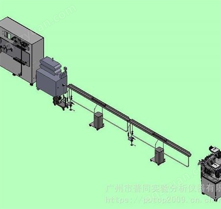 小型双色管材挤出机 双色导管实验线 广州普同