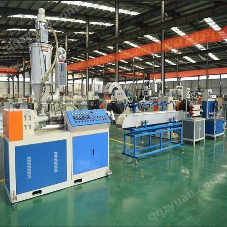 河北旭朗机械厂家 生产供应 pvc透明条挤出机生产线 80型塑料挤出机设备