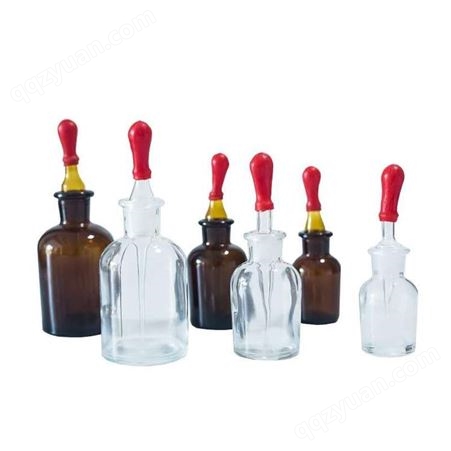 韦斯 玻璃滴瓶30ml 60ml 125ml茶滴瓶透明白滴瓶棕色滴瓶玻璃滴瓶滴管