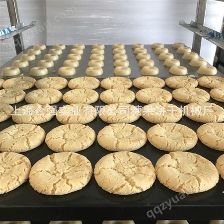 上海合强桃酥机 烤盘式滚印机 酥性机械 小型桃酥机价格