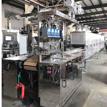 上海合强糖果浇注机厂家 双色双味水果糖生产线 硬糖成型设备 糖果浇注机