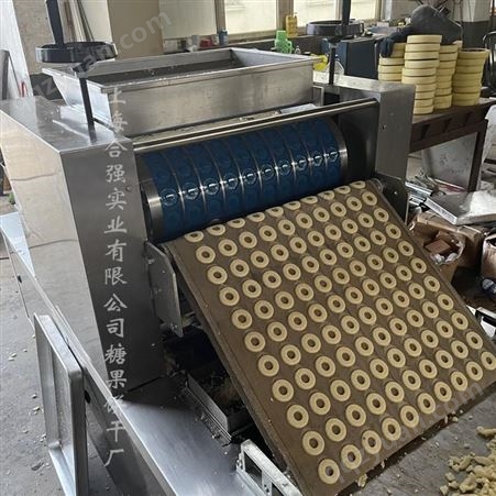 辊印饼干桃酥饼干两用机 盘式曲奇饼干辊压机 半自动桃酥饼干生产线上海合强HQ-BG400/600型