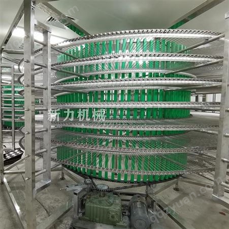 新力食品机械 螺旋冷却输送塔 大型饼干流水线 饼干成型设备