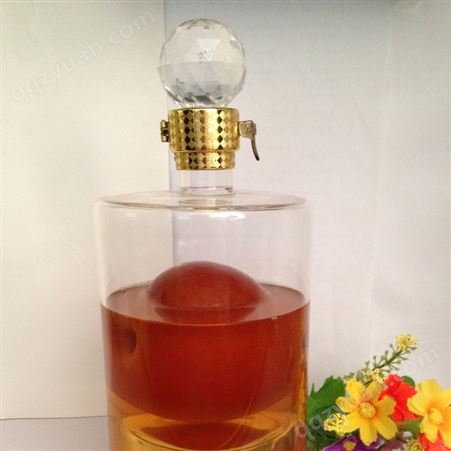 日式出口 梨酒酒瓶  分离白酒瓶 内置梨花玻璃酒瓶  梨造型工艺酒瓶