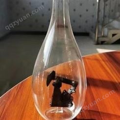 石油玻璃瓶  抽油机白酒瓶  磕头机模型  吹制内置工艺酒瓶   异形打油井酒瓶