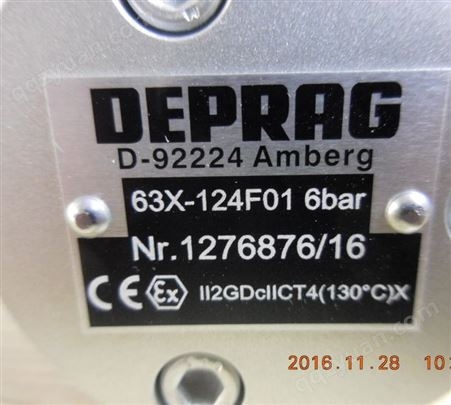 DEPRAG  电机 63X-124F01，0.27HP,80RPM,10 SCFM,634