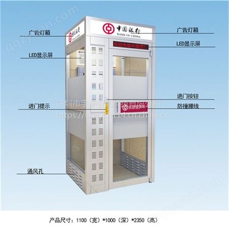 供应青海YY-YTG001西宁工行ATM防护舱自助银行封闭式隔离设施防护罩